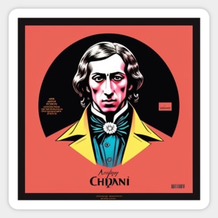 Pop Art Chopin Vinyl Record Album III Sticker